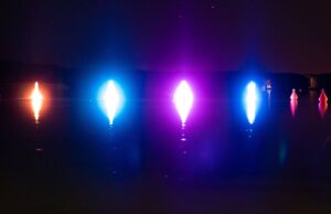 Pływające fontanny uruchomione