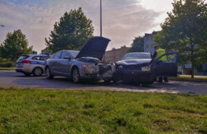 Kolizja na Szafera. Jedna osoba ranna