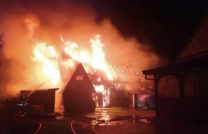 Niespokojna noc strażaków