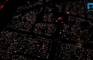 Szczecinecki cmentarz z lotu ptaka