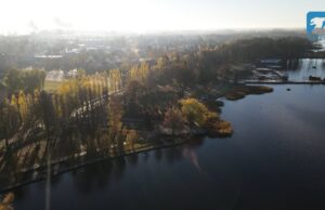 Mroźny poranek w Szczecinku – nagranie z drona – 09.11.2021