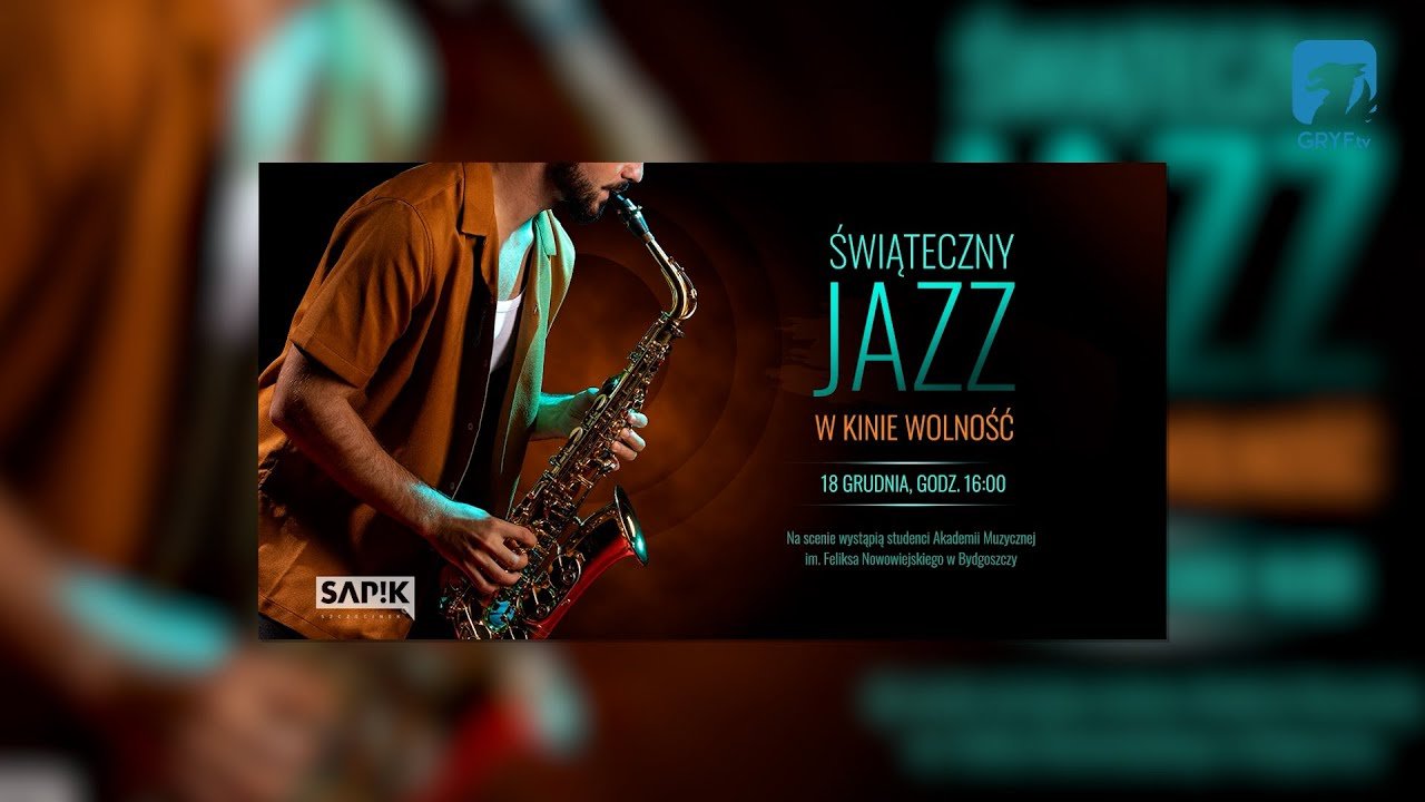 Świąteczny Jazz w Kinie Wolność – zaproszenie