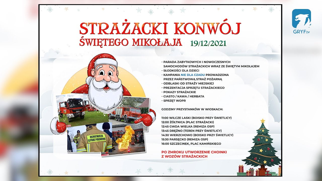 Strażacki Konwój Świętego Mikołaja – po raz pierwszy w regionie!