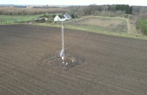 Stacja meteorologiczna w gminie Barwice – nagranie z drona
