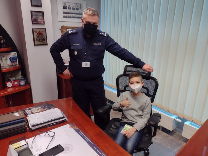 Marzył o zostaniu policjantem. Szczecineccy mundurowi pomogli