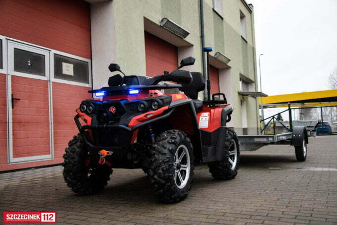 Do szczecineckich strażaków trafił quad