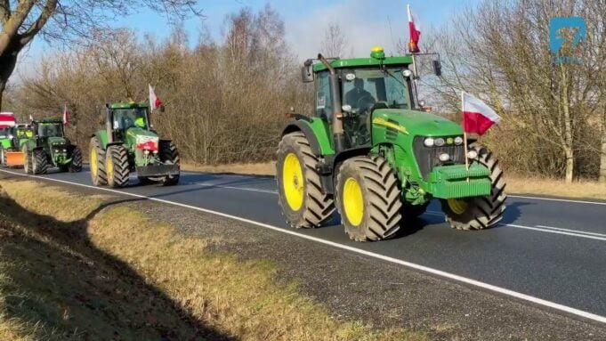 Protest rolników na DK11
