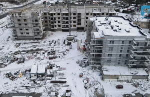 Inwestycje budowlane w Szczecinku – nagranie z drona