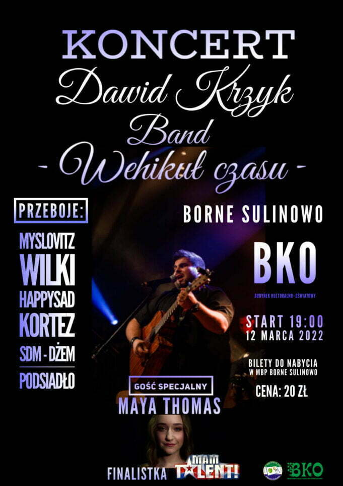 Koncert Wehikuł czasu w Bornem Sulinowie – zaproszenie