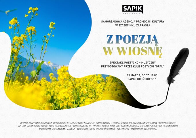 W wiosnę z poezją i medytacją… oraz ukraińskimi pysznościami