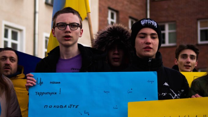 Manifestacja solidarności z Ukrainą