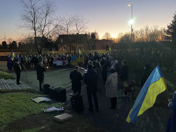 Manifestacja poparcia dla Ukrainy w Białym Borze