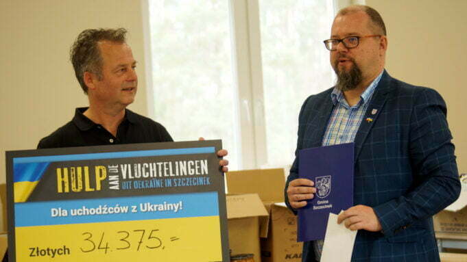 Holender z gminy Szczecinek pomaga Ukraińcom