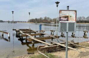 Remont pomostu przy wieży Bismarcka