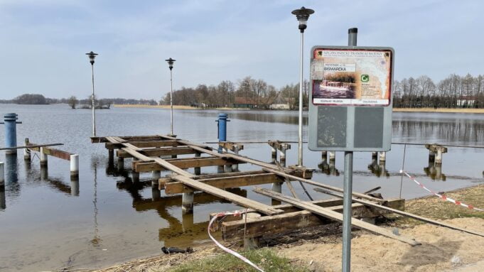 Remont pomostu przy wieży Bismarcka