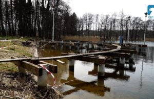 Remont pomostu przy wieży Bismarcka