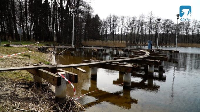 Remont pomostu przy wieży Bismarcka