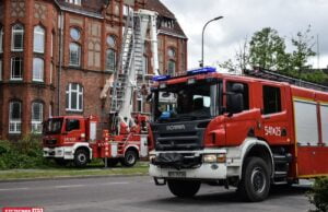 Niespokojny poranek strażaków