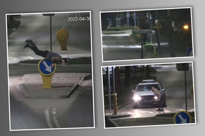 Nocny akrobata w Szczecinku