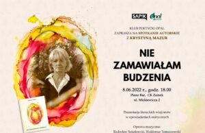 Krystyna Mazur debiutuje w prozie