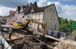 Remont mostu w Barwicach