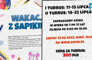 SAPiK zaprasza na półkolonie