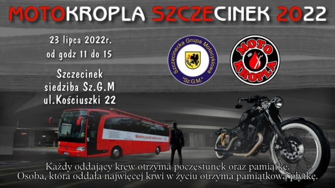 Motocykliści organizują zbiórkę krwi