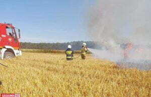 Ogień na podszczecineckich polach