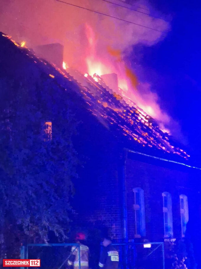 Pożar domu w Nowym Chwalimiu