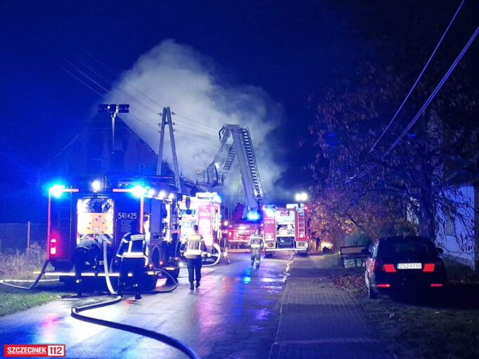 Ogromny pożar domu w gminie Barwice