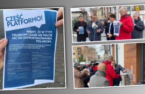 Lokalny PiS pozdrawia Platformę Obywatelską
