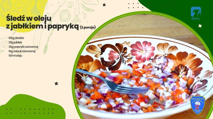 Kuchnia Księcia Warcisława #15 – Śledź w oleju z jabłkiem i papryką
