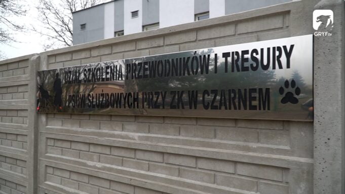Nowy budynek działu tresury psów Zakładu Karnego w Czarnem