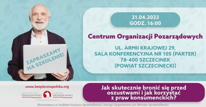 Oszustwa i prawa konsumenta – bezpłatne szkolenie dla seniorów