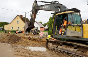 Trwa przebudowa drogi w Krosinie
