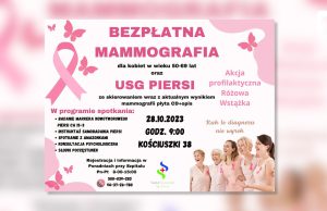 Różowa wstążka – bezpłatna mammografia i USG piersi