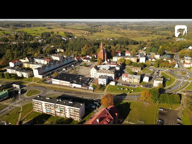 Bobolice z lotu ptaka – dron 4K