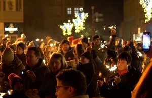 32. Finał WOŚP w Szczecinku – plac Wolności i światełko do nieba