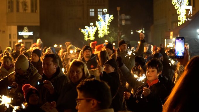 32. Finał WOŚP w Szczecinku – plac Wolności i światełko do nieba