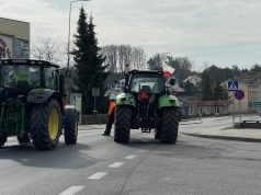Protest rolników w Białym Borze
