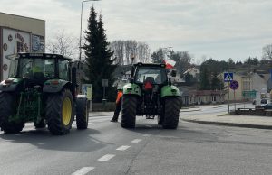 Protest rolników w Białym Borze