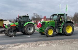 Protest rolników w Białym Borze
