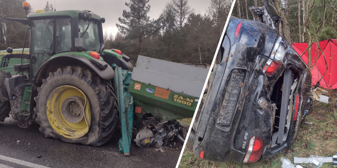 Tragedia na drodze pod Białym Borem