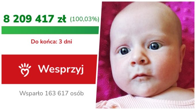 Udało się! Nadia otrzyma najdroższy lek świata