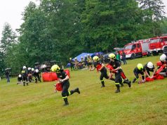Strażacy deszczu się nie boją – zawody pożarnicze w Drężnie