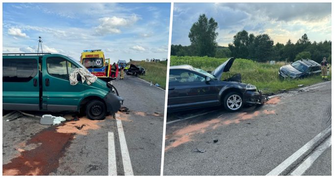 Śmiertelny wypadek pod Wierzchowem, sześć osób w szpitalu