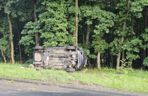 Wypadek na skrzyżowaniu Karlińskiej i Kościuszki