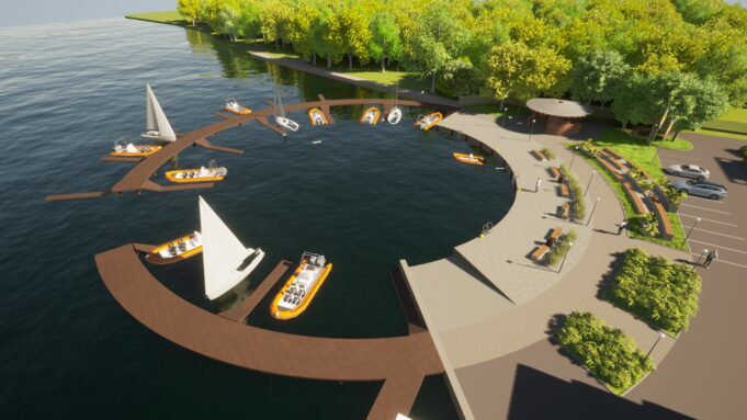 Nowoczesna marina przy CEEiRJ w Szczecinku