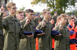 Ślubowanie klas mundurowych w białoborskiej Siódemce