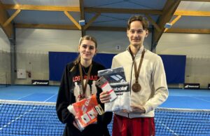 Gabriel Łosiewicz podwójnym medalistą tenisowych mistrzostw kraju
